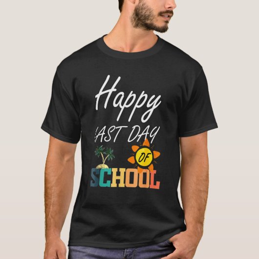 学校先生の卒業生の最終日 Tシャツ (正面)
