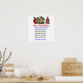 学校先生の教室の規則。 by SRF ポスター (キッチン)