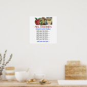 学校先生の教室の規則。 by SRF ポスター (キッチン)