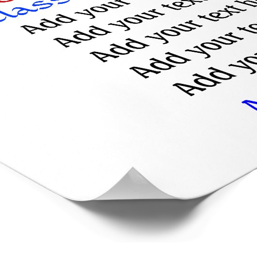 学校先生の教室の規則。 by SRF ポスター (角)