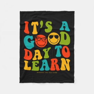 学校先生の日Grにとって良い日学 フリースブランケット