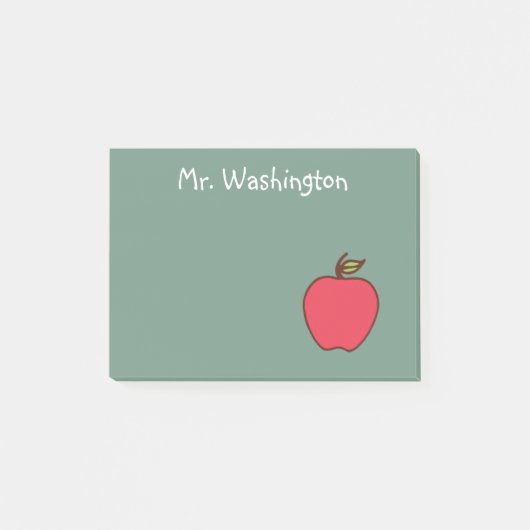 学校先生の黒板ポストItノート贈り物 ポストイット (正面)