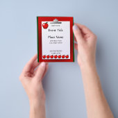 学校先生アップルスモールイベントフライヤー チラシ (手)