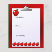 学校先生アップルスモールイベントフライヤー チラシ (裏面)