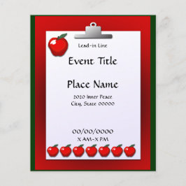 学校先生アップルスモールイベントフライヤー チラシ