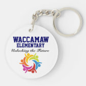 学校先生カスタマイズキーチェーン – 背面を参照 キーホルダー (裏面)