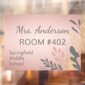 学校先生サイン窓貼りデカール ウィンドウサイン (シート2)