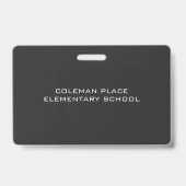 学校先生シャルボード学生ホールパス バッジ (裏面)