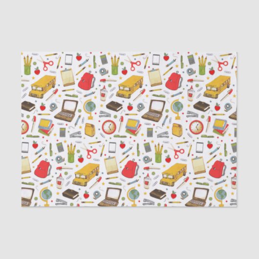 学校先生ティッシュペーパー 薄葉紙 (正面)