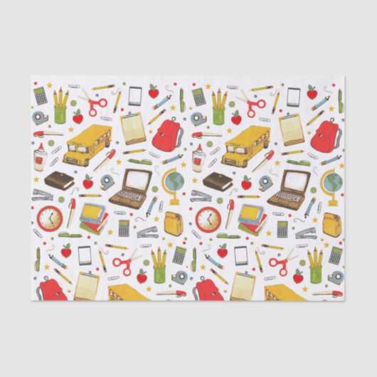 学校先生ティッシュペーパー 薄葉紙 (正面)