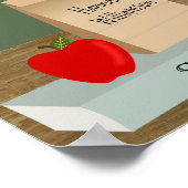 学校先生テーマブライダルシャワー ポスター (角)