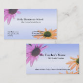 学校先生デイジー花 名刺 (正面/裏面)