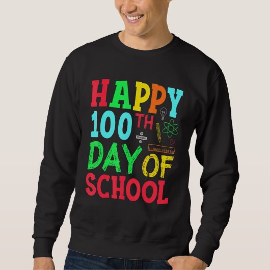 学校先生ハッピースクール100日目 スウェットシャツ (正面)