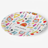 学校先生パタカラフルーン ペーパープレート (アングル)