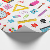 学校先生パタカラフルーン ラッピングペーパー (角)