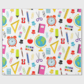 学校先生パタカラフルーン ラッピングペーパー (フラット)