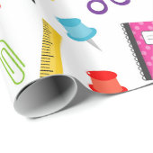 学校先生パタカラフルーン ラッピングペーパー (ロールコーナー)