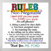 学校先生ポスター – SRF ポスター (正面)