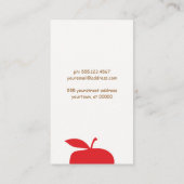 学校先生ヴィンテージアルファベット 名刺 (裏面)