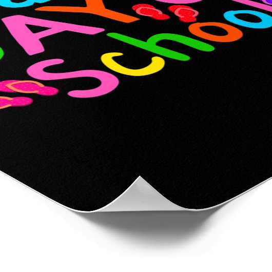 学校先生卒業の最終日 ポスター (角)