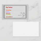 学校先生名刺 名刺 (正面/裏面)