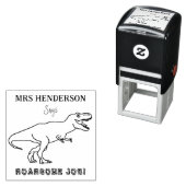 学校先生名恐竜ロアルソームの仕事 セルフインキングスタンプ (インサイチュ)