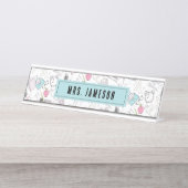 学校先生名 デスクネームプレート (正面)