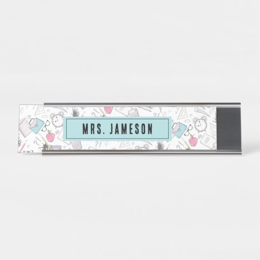 学校先生名 デスクネームプレート (正面)