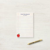 学校先生名Apple行きポストイットノート ポストイット (デスク上)