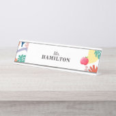 学校先生学校用品Apple パーソナライズされた デスクネームプレート (正面)