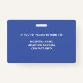 学校先生学校IDバッジ バッジ (裏面)