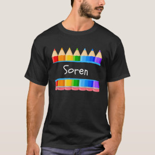 学校先生学生名宗連幼稚園ラベル Tシャツ