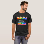 学校先生学生名宗連幼稚園ラベル Tシャツ (正面フル)