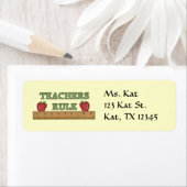 学校先生差出人住所ラベル ラベル (インサイチュ)