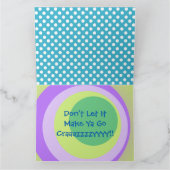 学校先生幸運の大きなグリーティングカード カード (内部)