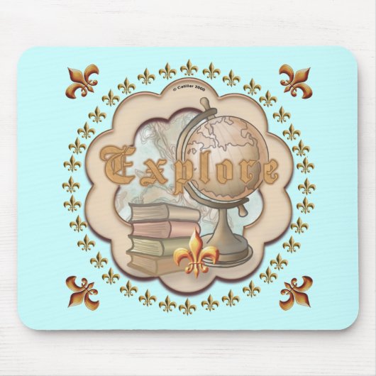 学校先生探索 マウスパッド (正面)