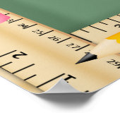 学校先生教室の規則/ゴール- SRF ポスター (角)