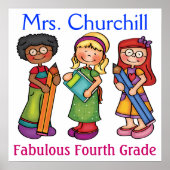 学校先生教室へようこそ – SRF ポスター (正面)