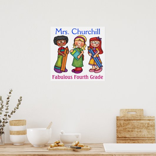 学校先生教室へようこそ – SRF ポスター (キッチン)