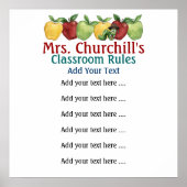 学校先生教室ルールLG. by SRF ポスター (正面)