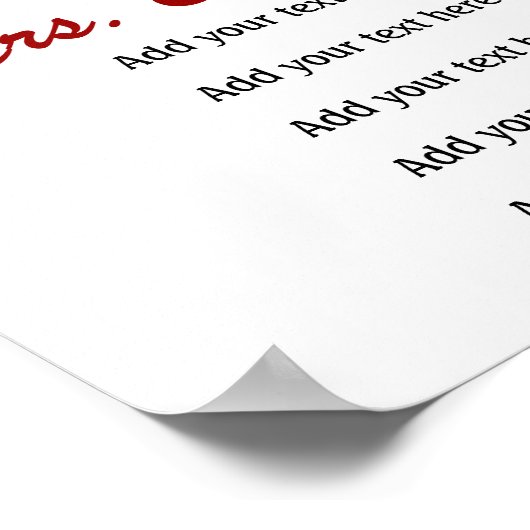 学校先生教室ルールLG. by SRF ポスター (角)