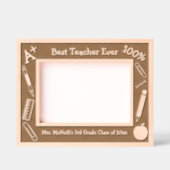 学校先生縁ど レーザー彫刻フレーム (正面)