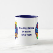 学校先生親ラベルチーム マグカップ (中央)