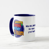 学校先生親ラベルチーム マグカップ (正面左)