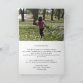 学校先生鑑賞折り畳みサンキューカード サンキューカード (内部)