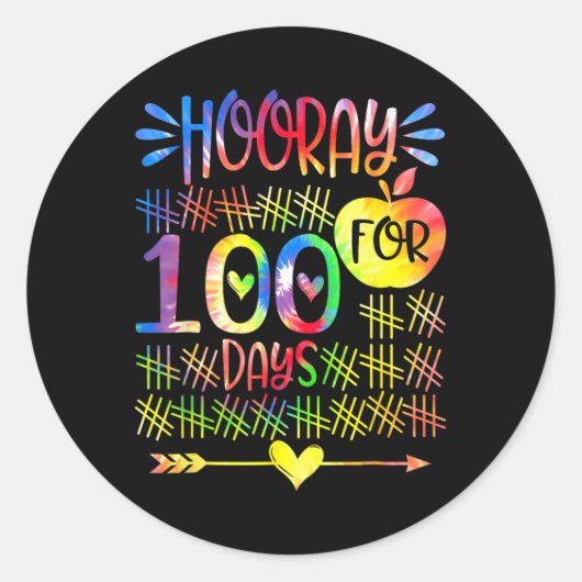 学校先生100日の休日 ラウンドシール (正面)