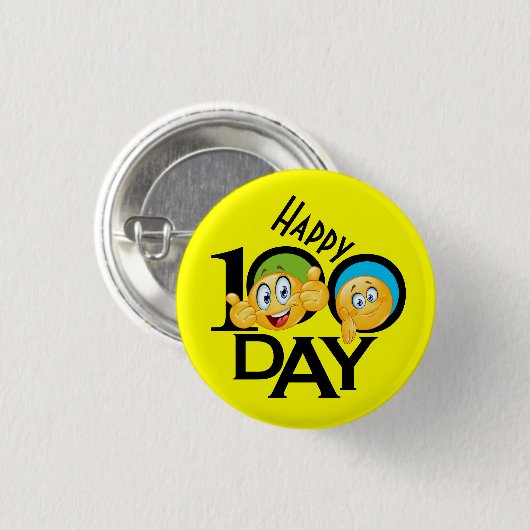 学校先生100日ボタン – SRF 缶バッジ (正面&裏面)