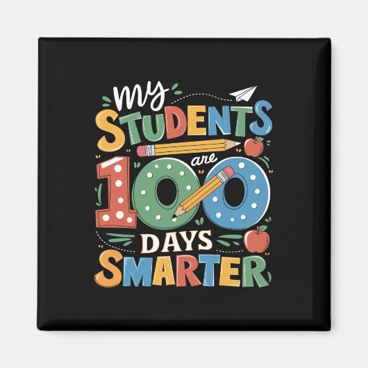 学校先生100日私の生徒は100日 マグネット (正面)