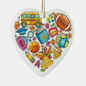 学校先生 – ありがとう セラミックオーナメント (右)