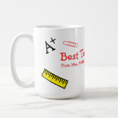 学校先生 コーヒーマグカップ (左)